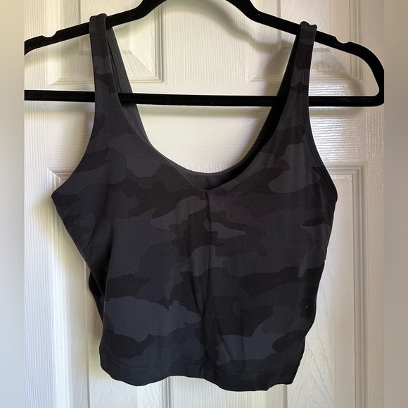 lululemon Align Tank Top Size 4 Heritage 365 Camo Deep Coal Multi - Picture 1 of 4